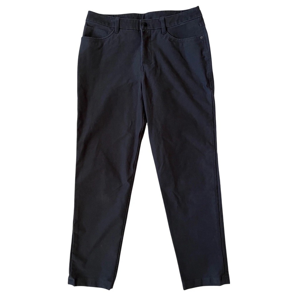 Lululemon Commission‎ Slim-Fit Pant Mens 32 Black Cotton Blend Stretch Chino